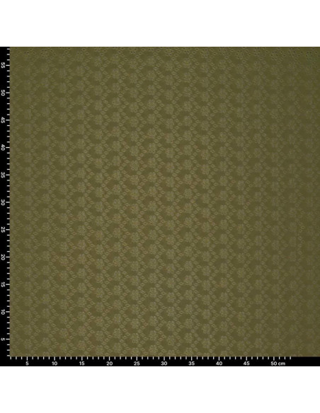 Stretchable English embroidery fabric - Khaki