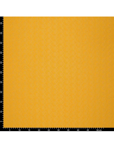 Stretch English embroidery fabric - Curry