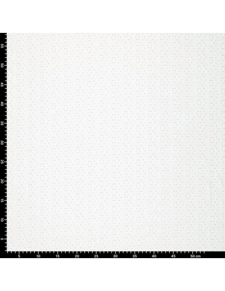 Stretchable English embroidery fabric - White