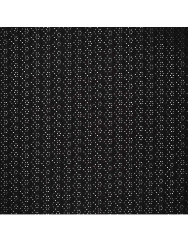 Stretchable English embroidery fabric - Black