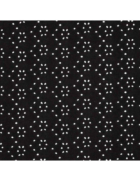 Stretchable English embroidery fabric - Black