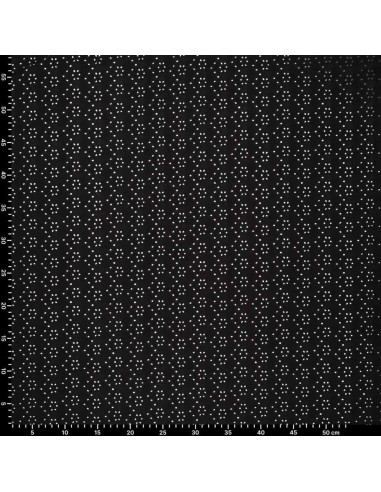 Stretchable English embroidery fabric - Black