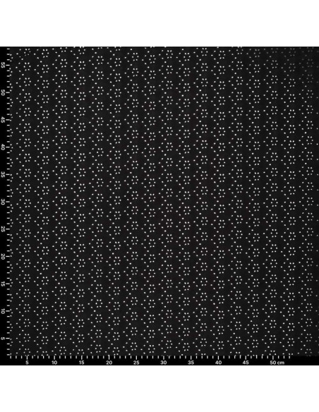 Stretchable English embroidery fabric - Black