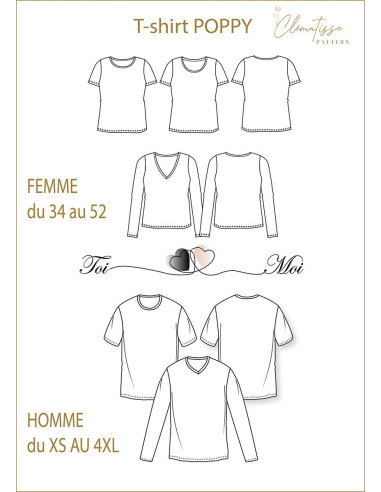 Poppy Top Pattern - Clématisse Pattern