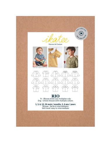 Rio Unisex Blouse Pattern - Ikatee