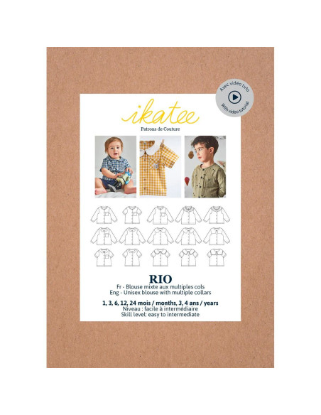 Rio Unisex Blouse Pattern - Ikatee