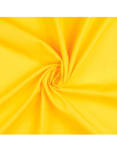 Plain cretonne cotton fabric - Yellow