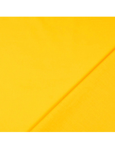 Plain cretonne cotton fabric - Yellow
