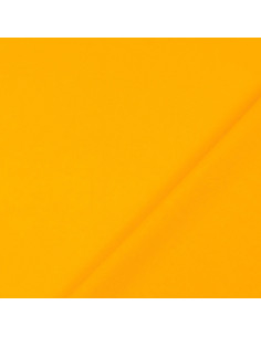 Plain cretonne cotton fabric - Saffron yellow 2