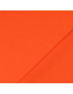 Plain cotton cretonne fabric - Orange 2