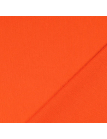 Plain cotton cretonne fabric - Orange