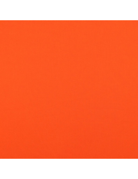 Plain cotton cretonne fabric - Orange