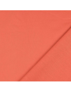 Plain cretonne cotton fabric - Carrot orange 2