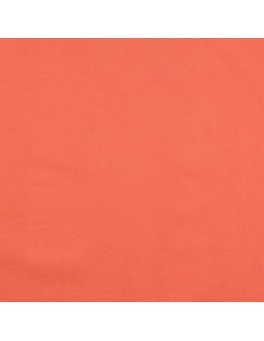 Plain cretonne cotton fabric - Carrot orange