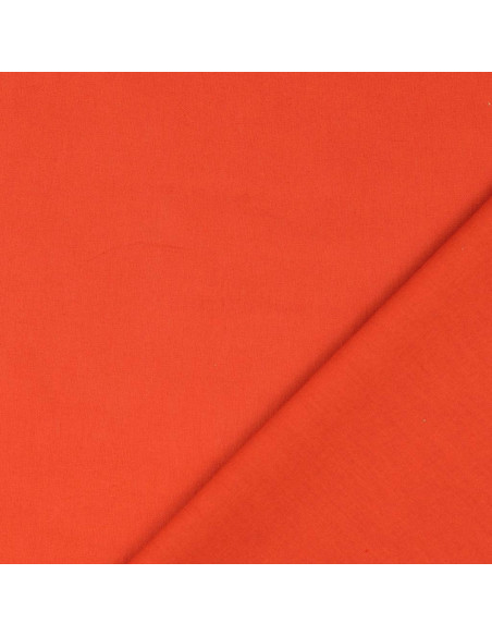 Plain cotton cretonne fabric - Tomette