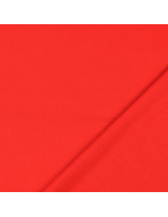 Plain cotton cretonne fabric - Red 2