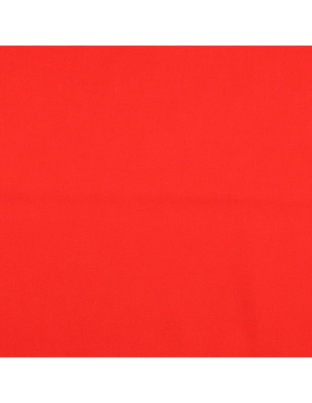 Plain cotton cretonne fabric - Red