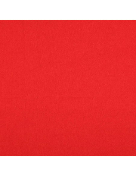 Plain cretonne cotton fabric - Poppy red