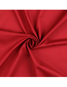 Dark red plain cretonne cotton fabric