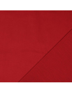 Dark red plain cretonne cotton fabric 2