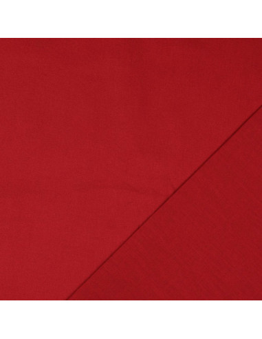 Dark red plain cretonne cotton fabric