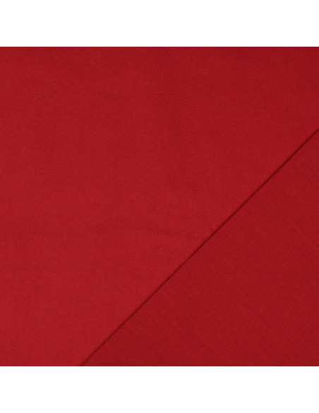 Dark red plain cretonne cotton fabric
