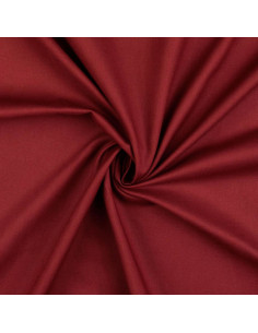 Plain cotton cretonne fabric - Wine red