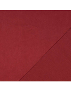 Plain cotton cretonne fabric - Wine red 2