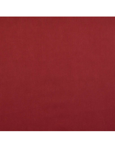 Plain cotton cretonne fabric - Wine red