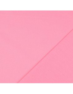 Plain cotton cretonne fabric - Pink 2