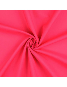 Plain cretonne cotton fabric - Fuchsia