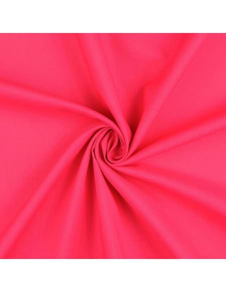 Plain cretonne cotton fabric - Fuchsia
