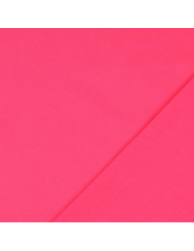 Plain cretonne cotton fabric - Fuchsia