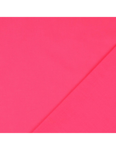 Plain cretonne cotton fabric - Fuchsia