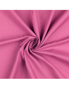 Plain cotton cretonne fabric - Mauve