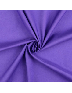 Plain cretonne cotton fabric - Amethyst Violet