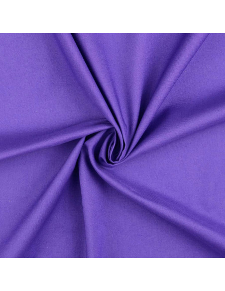 Plain cretonne cotton fabric - Amethyst Violet
