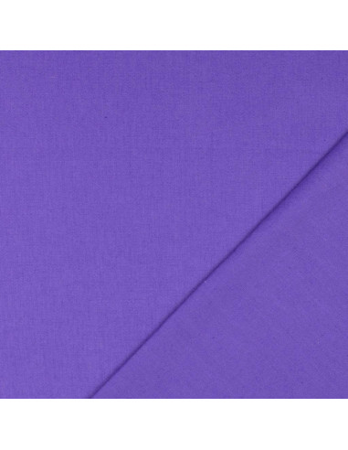 Plain cretonne cotton fabric - Amethyst Violet