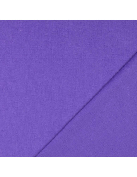 Plain cretonne cotton fabric - Amethyst Violet