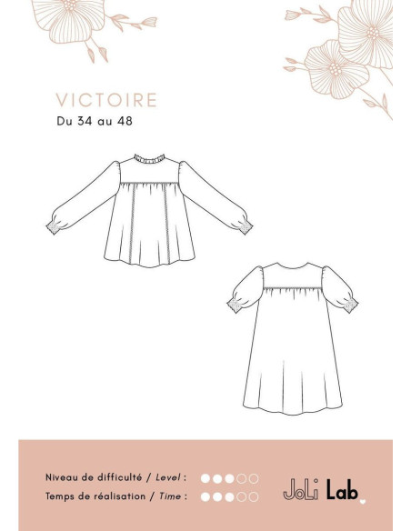 Dress pattern, Victoire blouse - Joli Lab