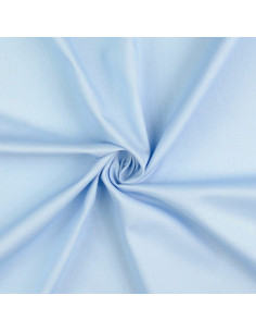 Plain cotton cretonne fabric - Sky blue
