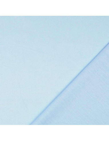 Plain cretonne cotton fabric - Baby blue