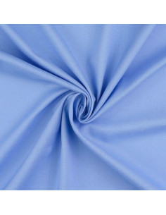 Plain cotton cretonne fabric - Cart blue