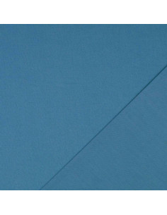 Plain cotton cretonne fabric - Blue gray 2