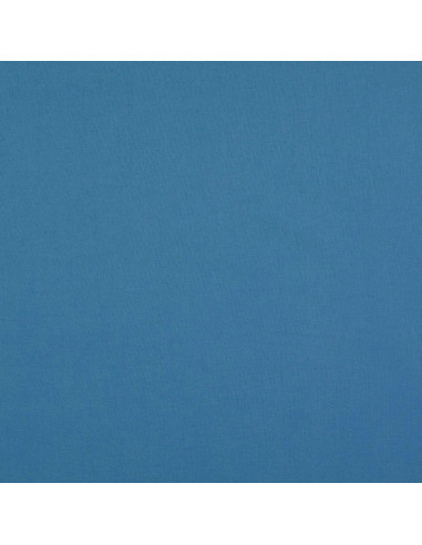 Plain cotton cretonne fabric - Blue gray