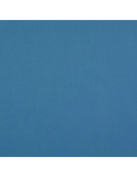 Plain cotton cretonne fabric - Blue gray