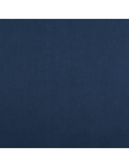 Plain cotton cretonne fabric - Navy blue