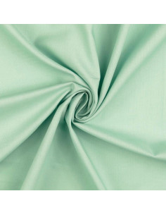 Plain cretonne cotton fabric - Mint green