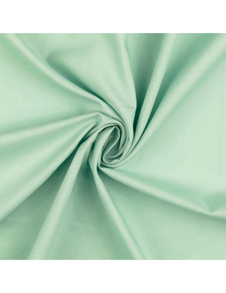 Plain cretonne cotton fabric - Mint green
