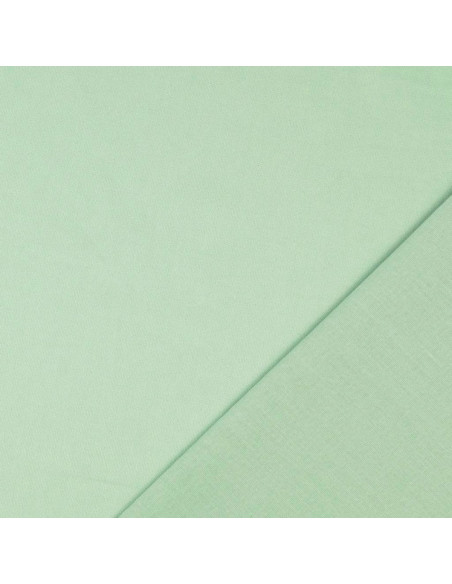 Plain cretonne cotton fabric - Mint green